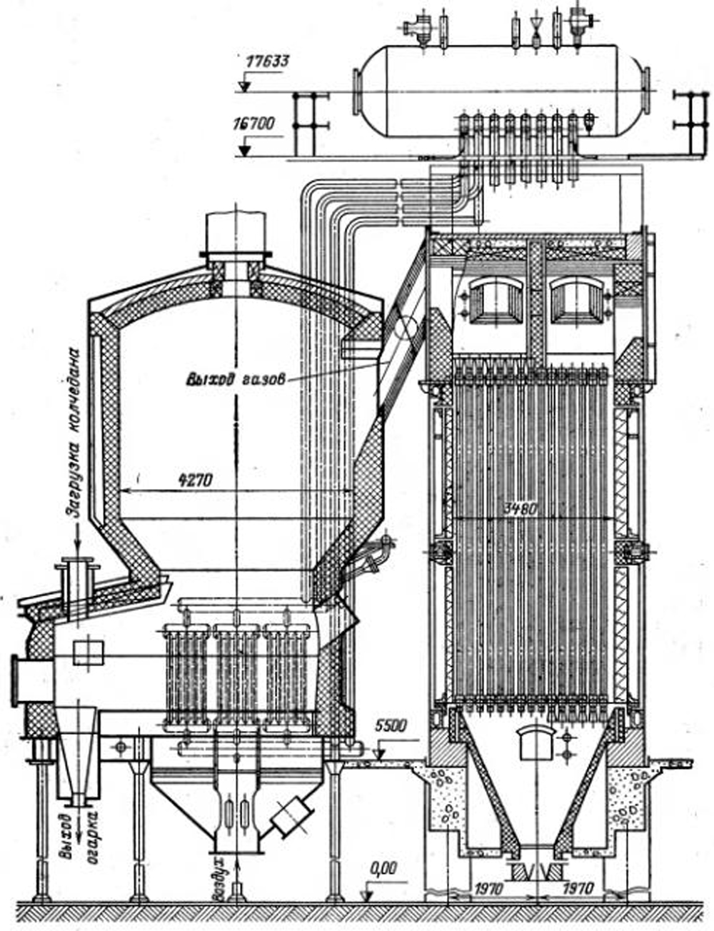 Топка с псевдоожиженным слоем топлива Механическая топка с псевдоожиженным слоем топлива